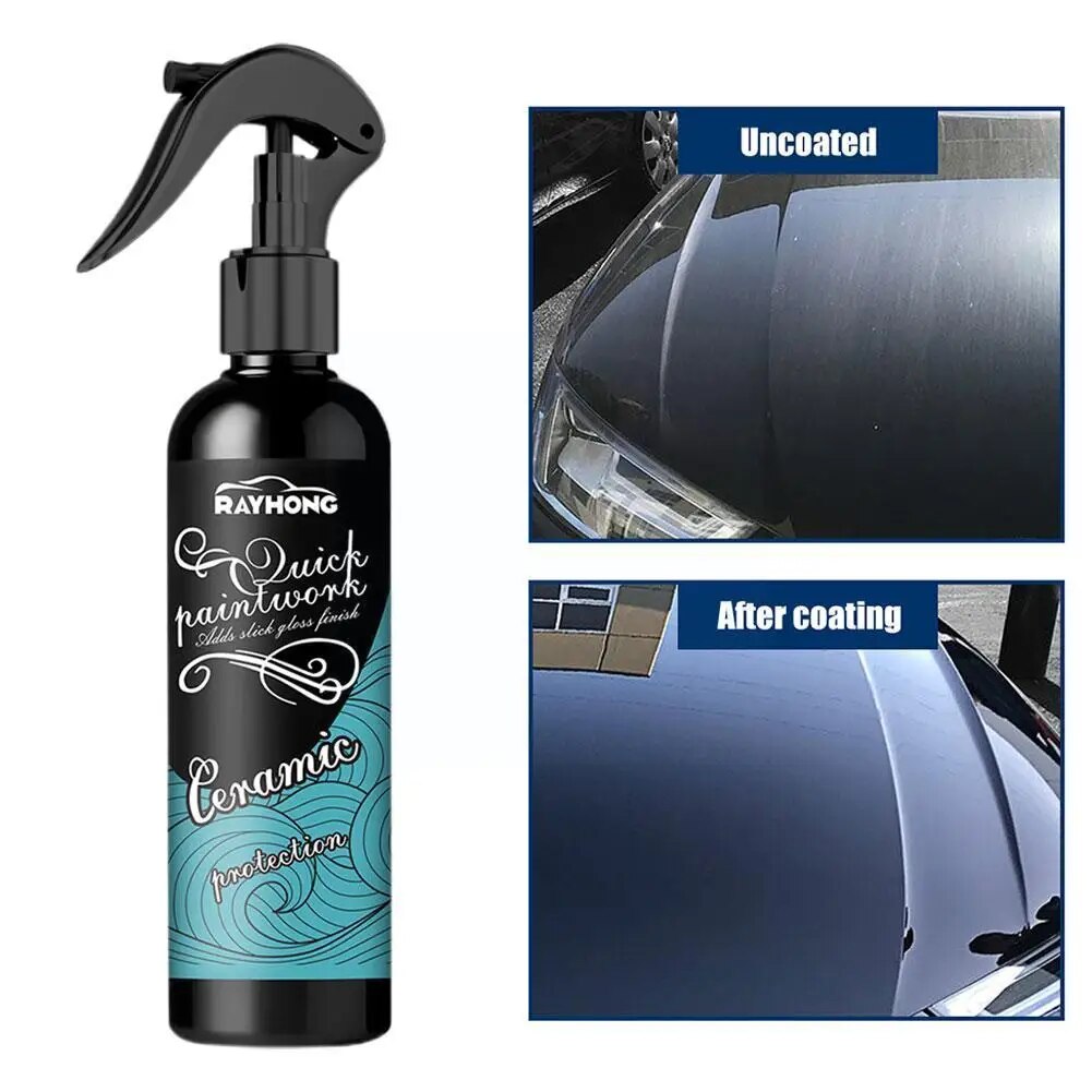 High Protection Quick Car Coating Spray Coat Ceramic Top 100ML Hydrophobic Car Polish Coating Wash&Wax Car Wax Coat Car Pro 