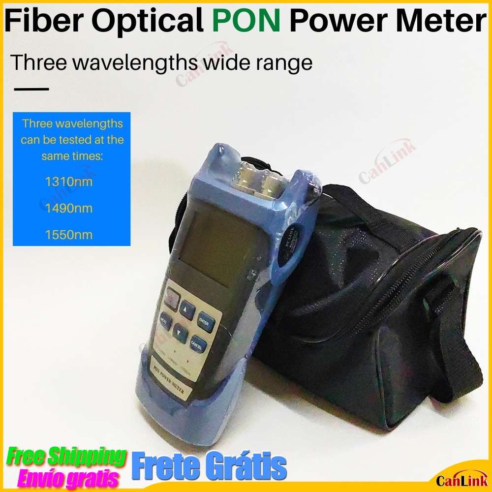 Free Shipping CL-310A/U APC/UPC Port(optional) Fiber Optical PON Power Meter FTTX/ONT/OLT 1310/1490/1550nm
