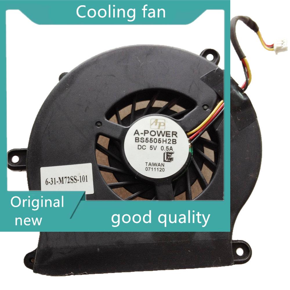 New laptop CPU cooling fan Cooler Notebook PC for A-POWER BS5505H2B 6-31-m72ss-102 DC 5V 0.5A