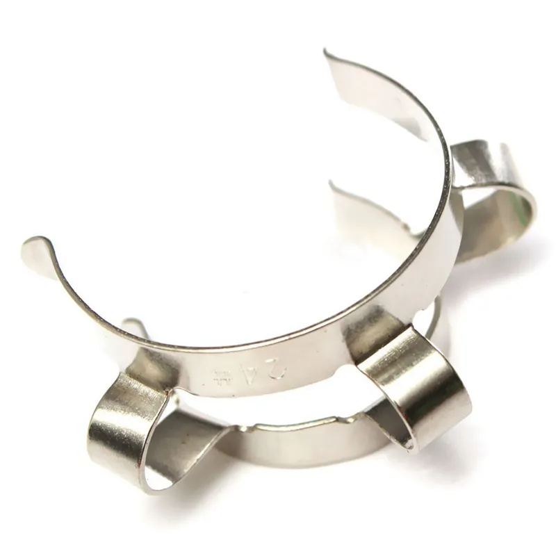 6Pcs 24 Stainless Steel Clip Keck Clamp For 24/29 24/40 Glass Ground Joint