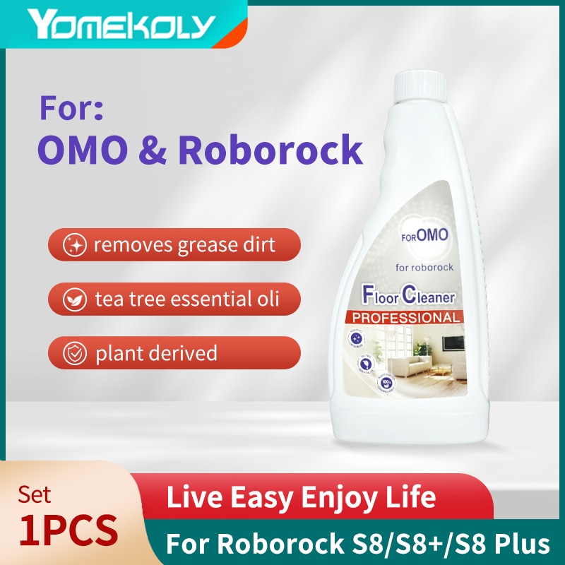 For Xiaomi Roborock and OMO Joint Sweeping Robot Cleaning Liquid S8 Pro Ultra/S8/S8+/Q5/Q7 Series/S7 Max Ultra/S7MaxV Plus 480ml