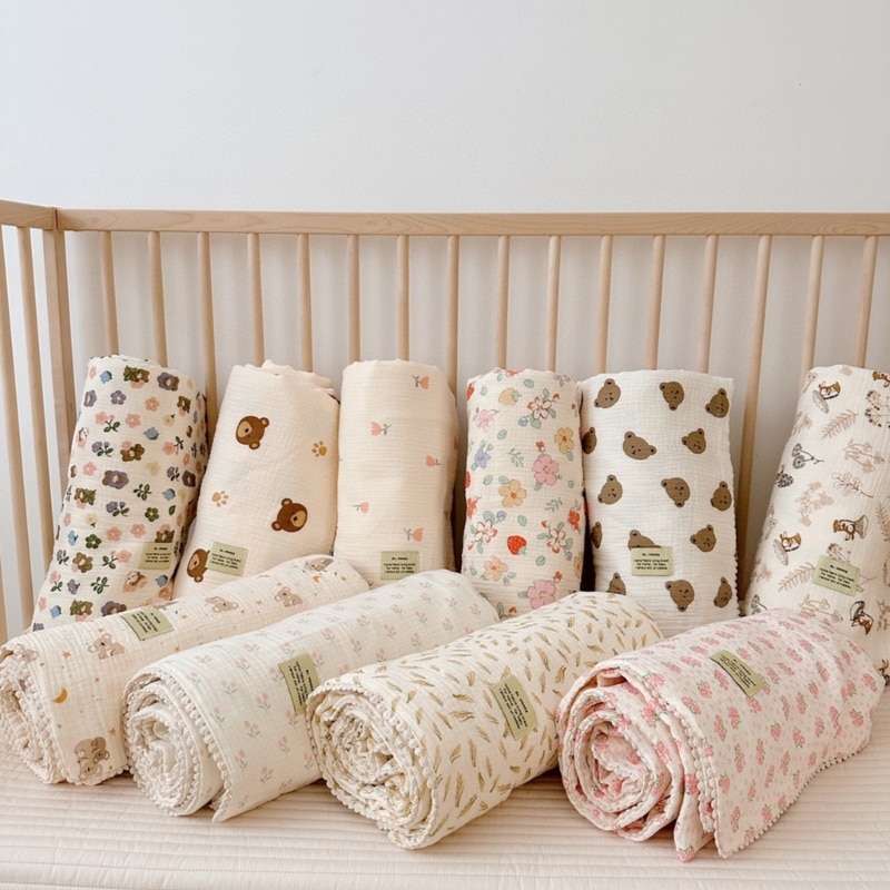 Baby Towel Cotton Burp Cloth Multi-Use Washcloth Face Towel Breathable Feeding Towel Sweat Absorbent Cloth Kids Placemat