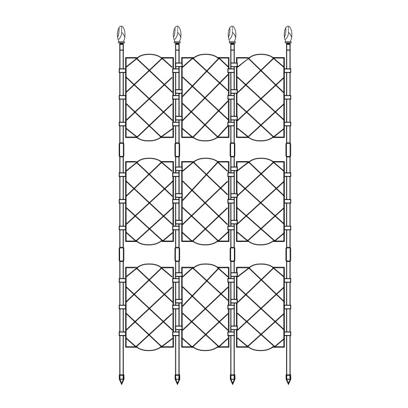 Plant Climbing Rattan Frame Outdoor Climbing Plant Garden Trellis Potted Plant Trellis Plant Support Screen Style Frame