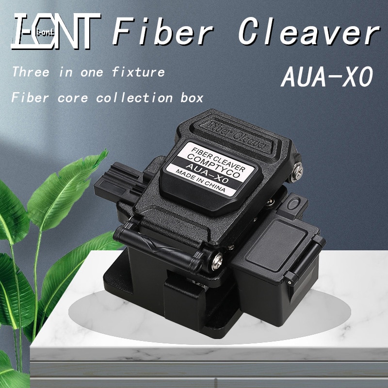 AUA-X0 High-precision Fiber Cleaver with Waste Fiber Box, Fiber Optic Cable Cutter, Fiber Fusion Splicer Cutter