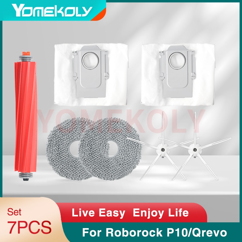 For Xiaomi Roborock P10/Q revo Main Brush Side Brushes Rag Mop Factory Direct Sale High Quality Accessories Consumables