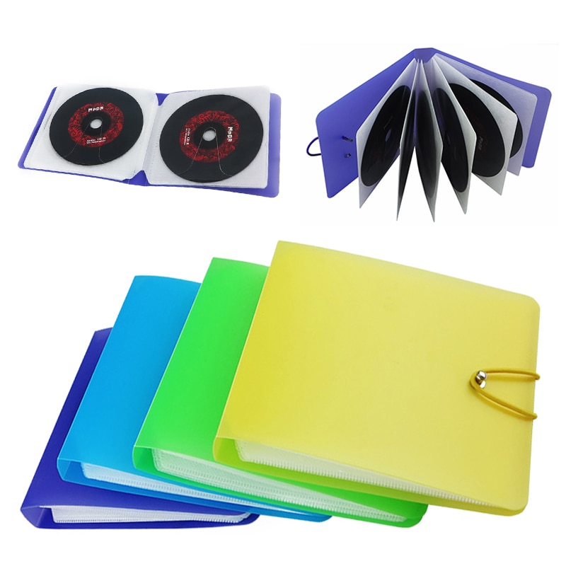 12/24 Capacity CD Organizer Waterproof CD Case Holder CD Storage Bag DVD Binder Portable Simple Wallet Storage Booklet