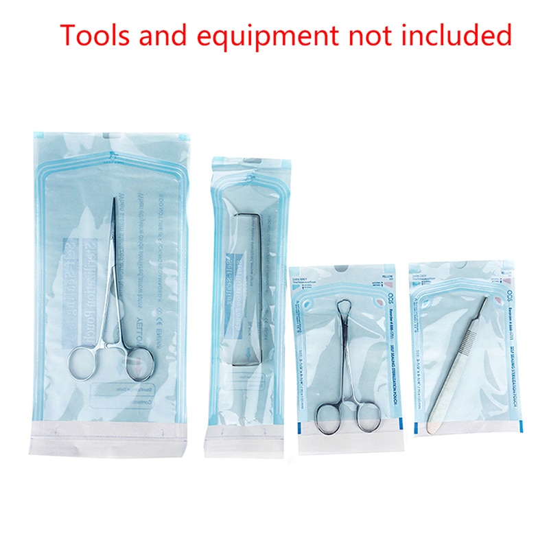 200pcs/Box Self-Sealing Sterilization Pouches Bags 5 Sizes Medical-Grade Bag Disposable Tattoo Accessories Supplies