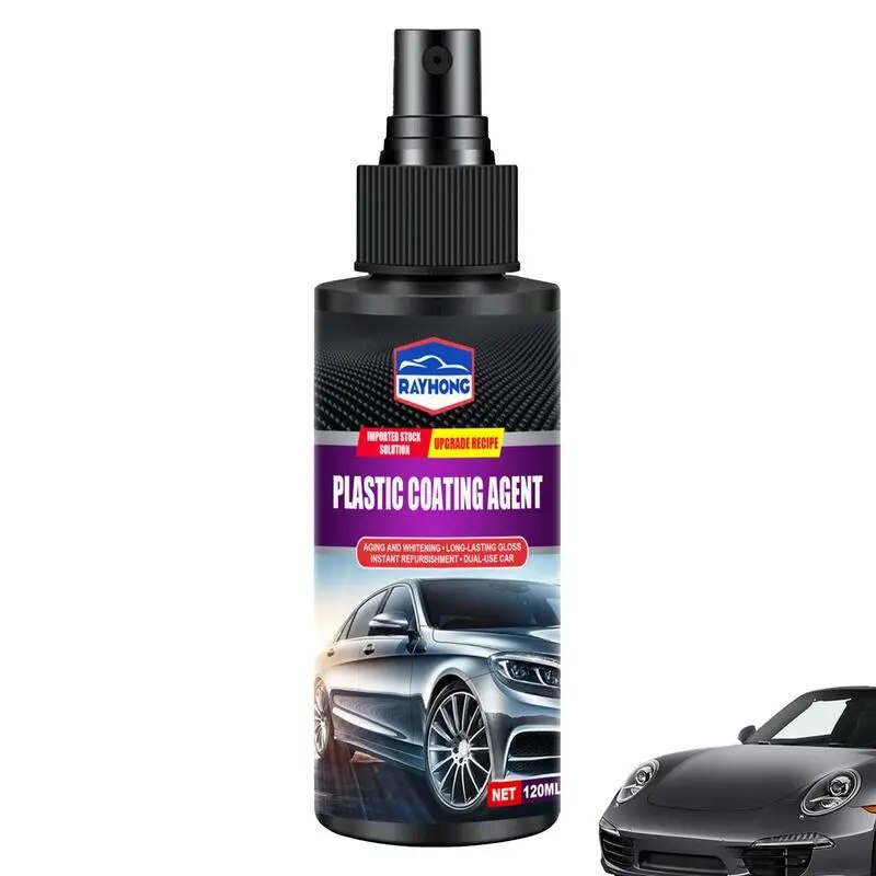 Car Interior Restorer 120ml Waterproof UVresistant Effective Car Plastic Refurbishing Agent Trim Restorer Interior Coating Spray