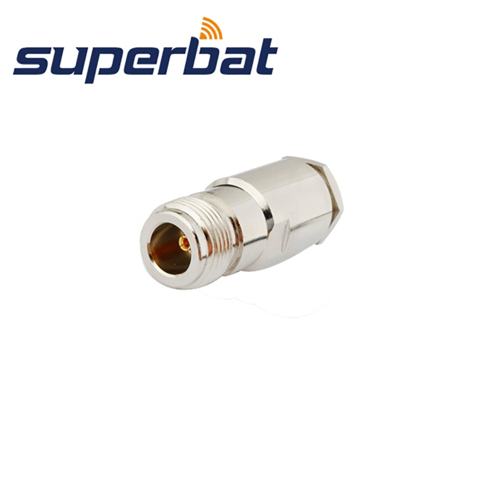 Superbat 10pcs N Clamp Female RF Coaxial Connector for LMR300 KSR300 Cable