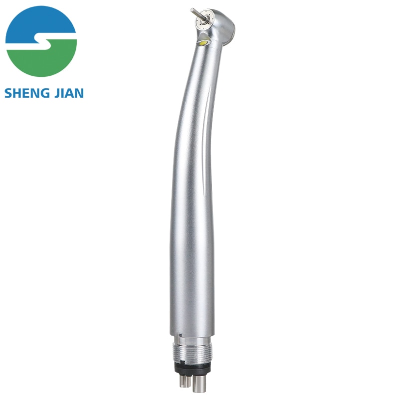 Dental LED High Speed Handpiece Four Water Spray Air Turbine Best Quality Led Light E-Generator Ceramic Bearing