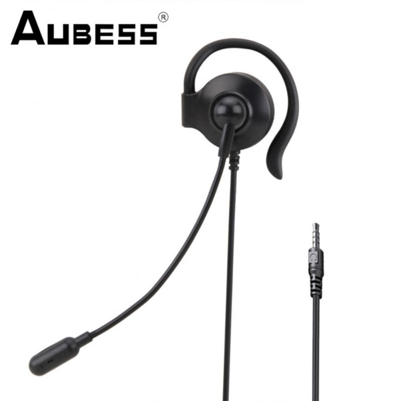 Single Side Wired Office Headset Wire Control 3.5mm Aux 3.5mm Usb Wired Usb Wire Control With Mic Volume Control Earphone