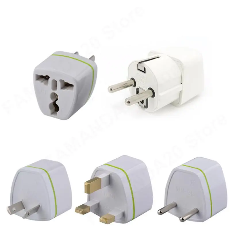 AC 250V 10A Brass Universal Kr european AU EU US UK To EU UK US AU Power plug adapter for USA Travel plug converter Korea M20