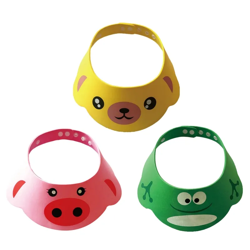 Kids Bath Visor Hat Adjustable Baby Shower Cap Protect Shampoo Baby Care Toddler Hair Wash Shield for Children Infant