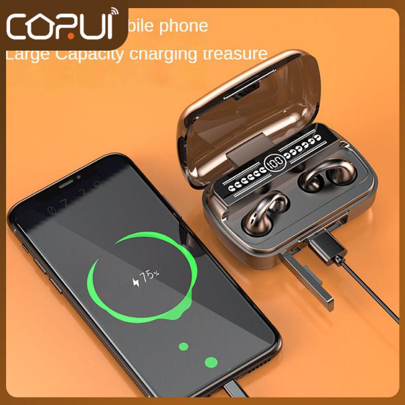 Hanging Ear Ear Clip Design Sports Headset Strong Battery Earphone Comfortable Touch Control Headset Business Earphones