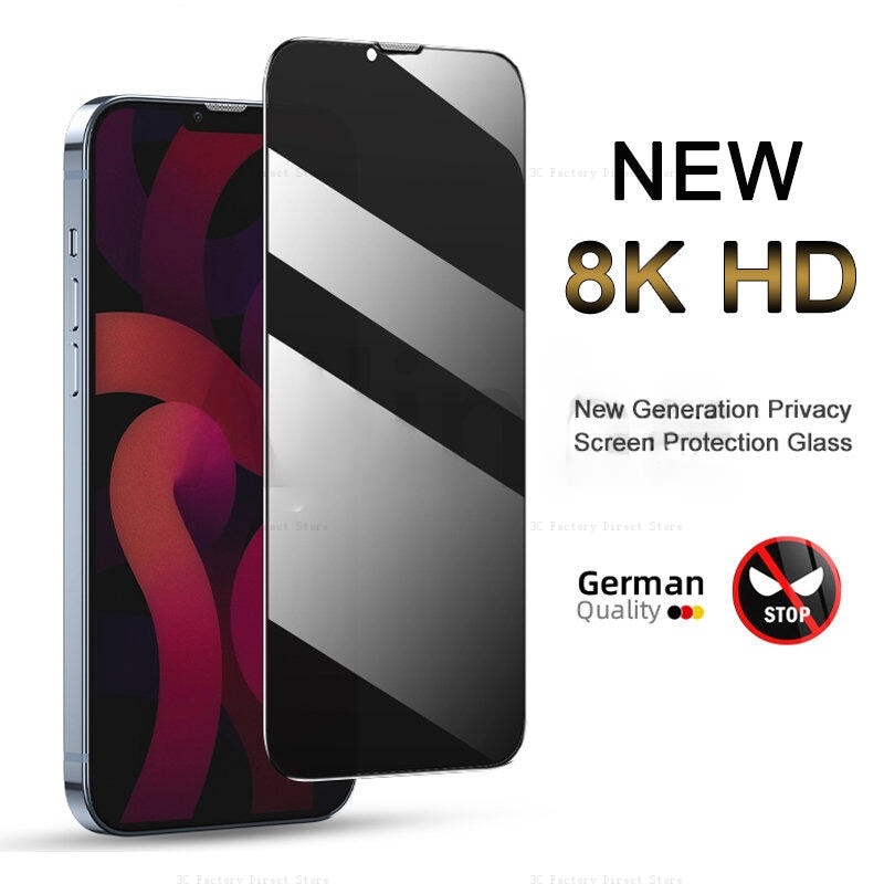For iPhone 11 12 13 14 Pro Max 14 Plus 12 13 Mini XR X XS Max SE3 7 8 Plus Privacy Protective Glass Anti Spy Tempered Glass