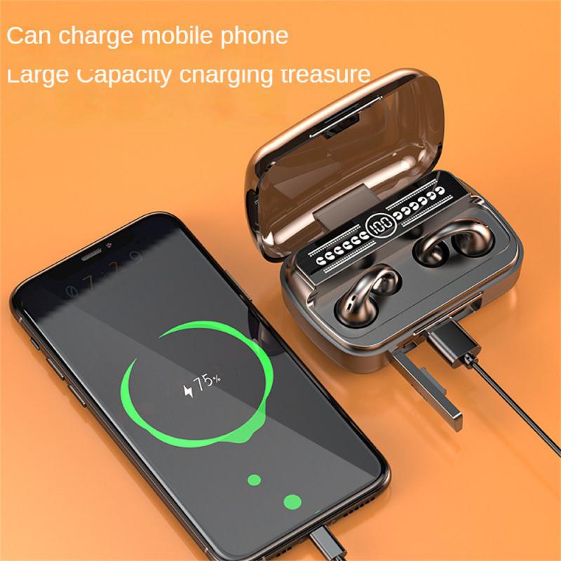 10 Meters Wireless Headset Strong Battery Headset Ear Clip Design Can Charge Mobile Phones Sports Headset