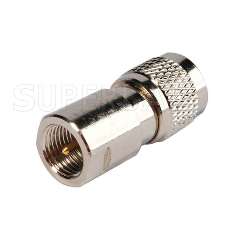Superbat FME to Mini-UHF Adapter FME Male to Mini-UHF Plug Straight RF Coaxial Connector