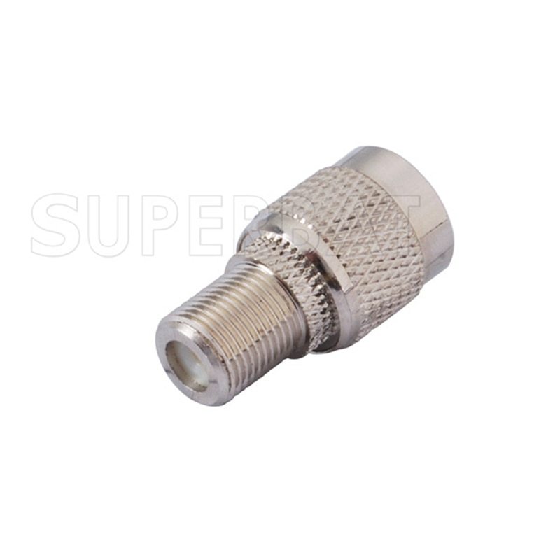 Superbat 5pcs TNC-F Adapter TNC Male to F Female Straight RF Coaxial Connector