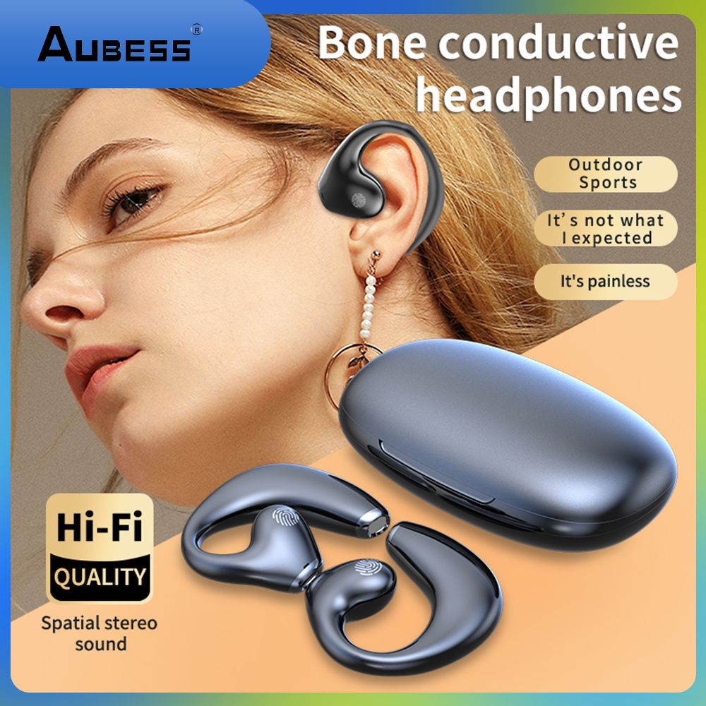 Not Into The Ear To Wear Earphone No Sense Of Invasion Headset Undistorted Comfort Touch Control Headset Stable
