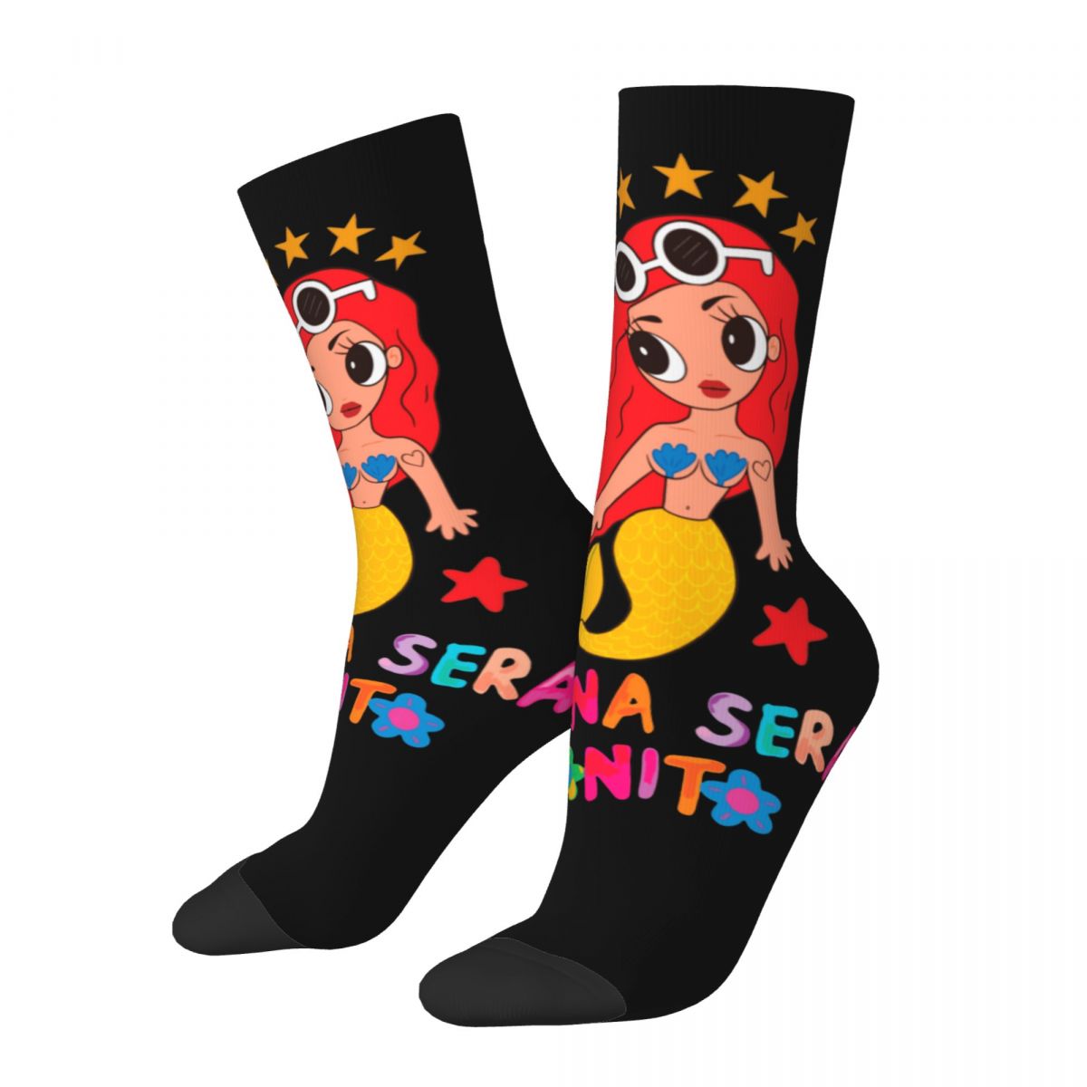 Casual Karol G Manana Sera Bonito Basketball Socks Music Polyester Long Socks for Unisex