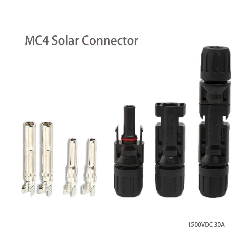 1/5/10 Pairs DC Solar Connector 1500V 30A Panel Stecker Connectors for PV/MC Cable 2.5/4mm2 Flame retardant