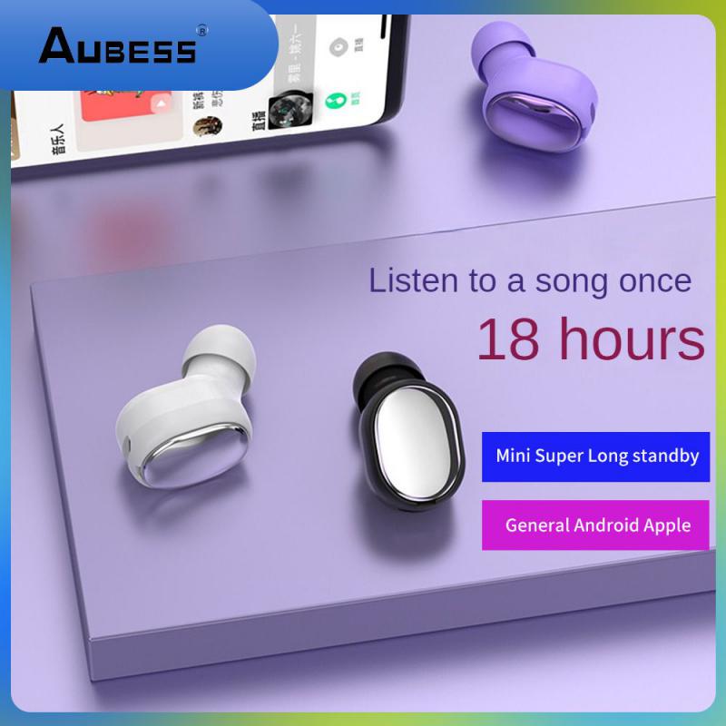 Mini Headset Communication Distance 10-15 Meters Wireless Headset Electroplating Process Earphone Lithe Abs