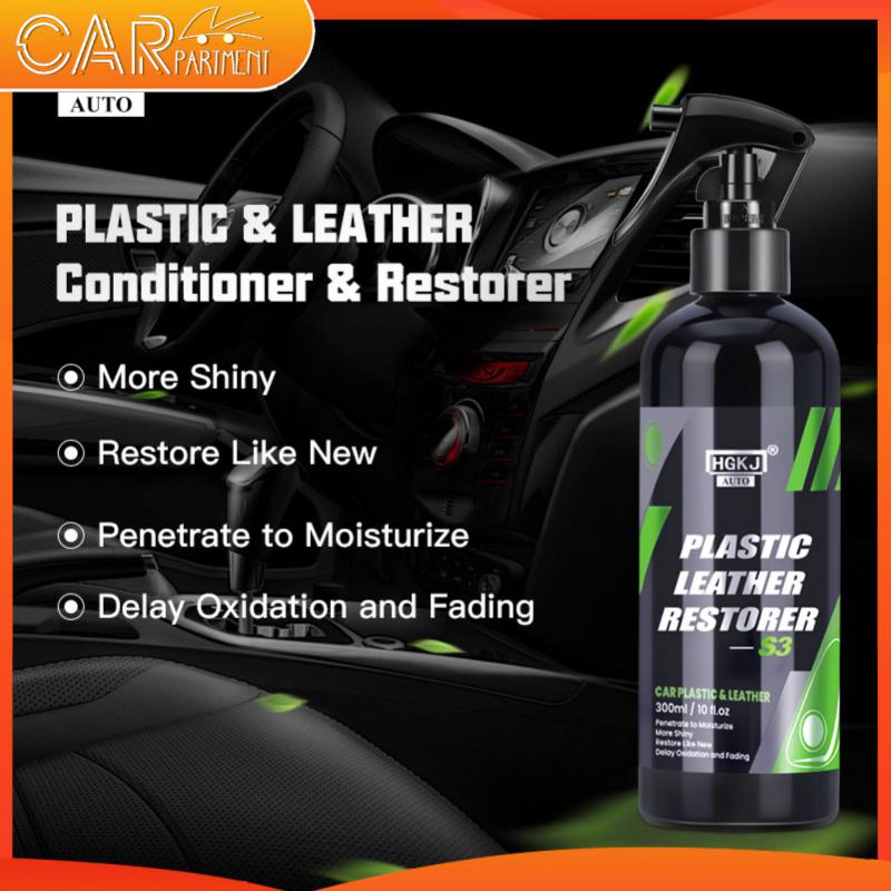 Universal Plastic Leather Restorer Quick Coat Seat Leather Liquid Wax Polish Plastic Restore Cleaner Spray Accessories S3 Hgkj