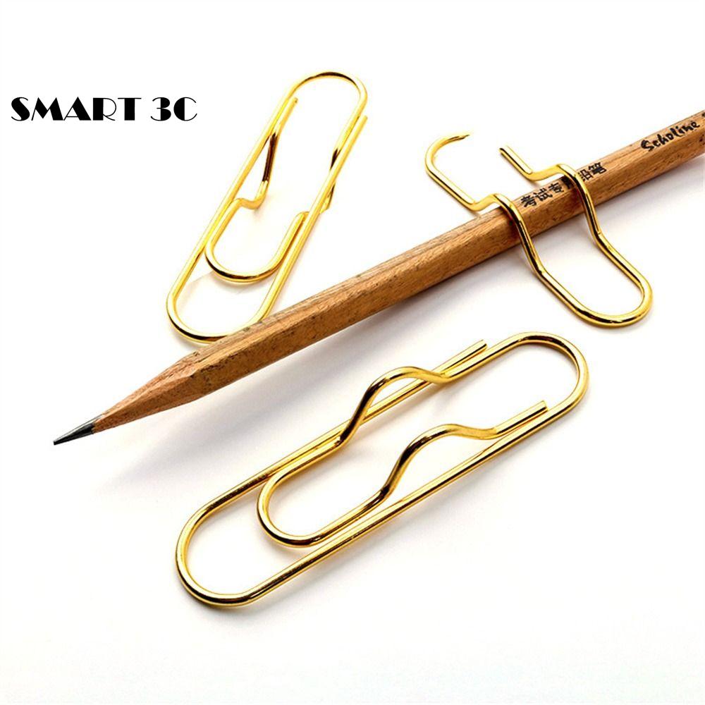 New metal pen clip creative notebook accessories convenient to carry the curve pin pen holder fixed pen buckle pen clip