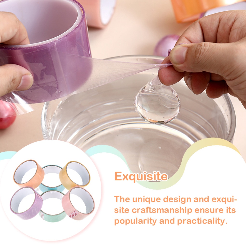 Adhesive Tapes Sticky Ball Tape Colorful Stress Relaxing Sticky Ball Tape Toy Party for Relaxing Toy Rolling Craft Gifts
