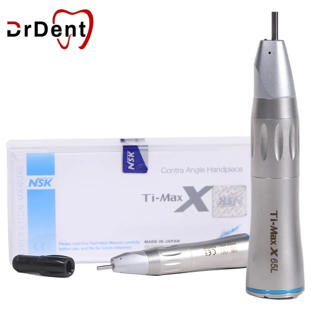 1:1 Dental Straight Blue Ring Straight Dentistry Inner Water Handpieces with Optic Fiber for Odontology Implant Surgery Tools
