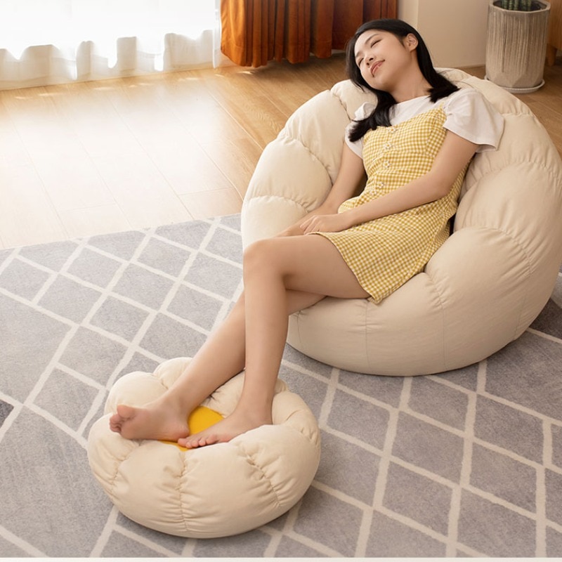 Single Relaxing Bean Bag Sofas Puffs Comfy Balcony Living Room Bean Bag Sofas Lounge Bedroom Arredamento Home Furniture WZ50SF