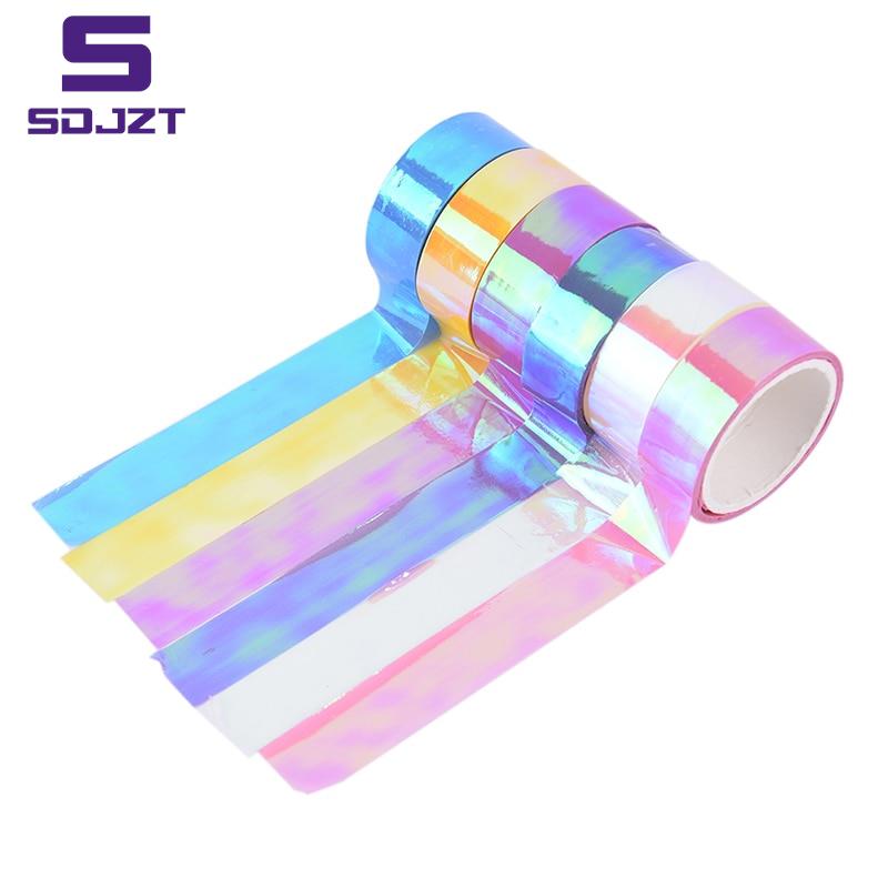 5m Rhythmic Gymnastics Decoration Holographic RG Prismatic Glitter Tape Hoops Stick 500cm x 1.5cm
