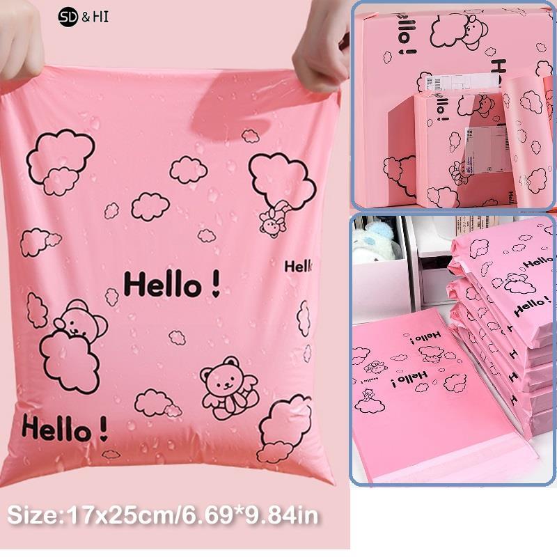 10Pcs Courier Bag Envelope Packaging Delivery Bag Waterproof Self Adhesive Seal Pouch Mailing Bags Plastic Transport Bag