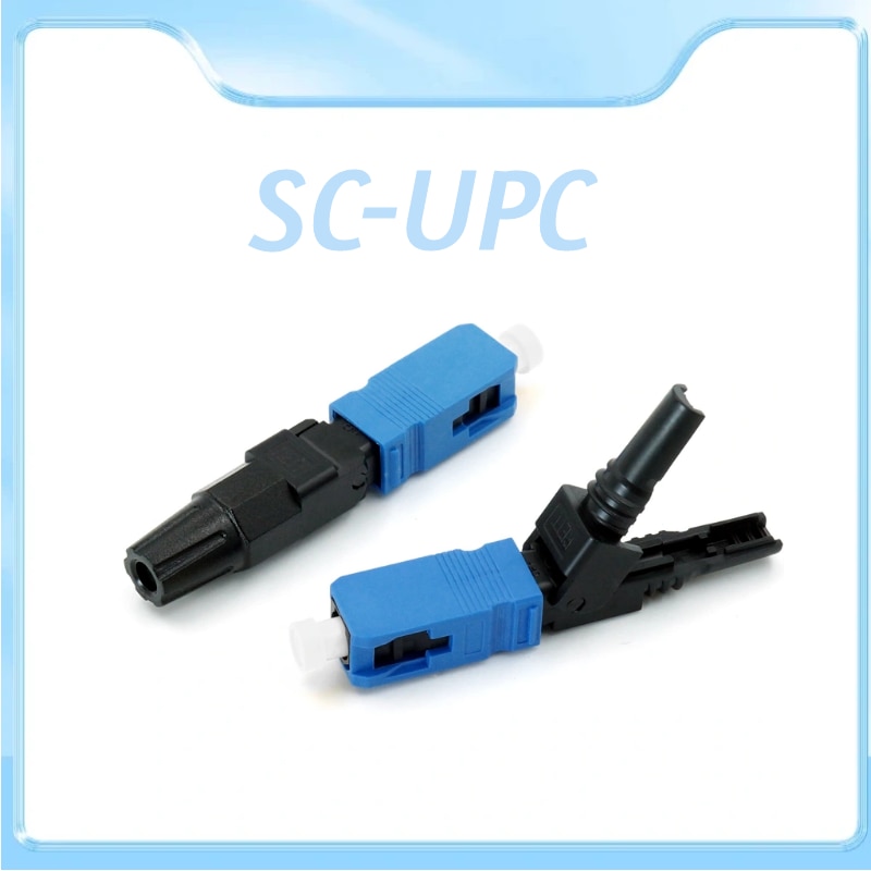 FTTH SC UPC Single-Mode Fiber Optic SC Quick Connector FTTH Fiber Optic Fast Connector SC Connector