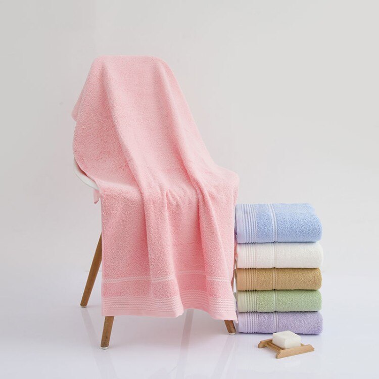 JY Pure cotton bath towel swimming beach towel soft absorbent color randomly 70*140CM MT01