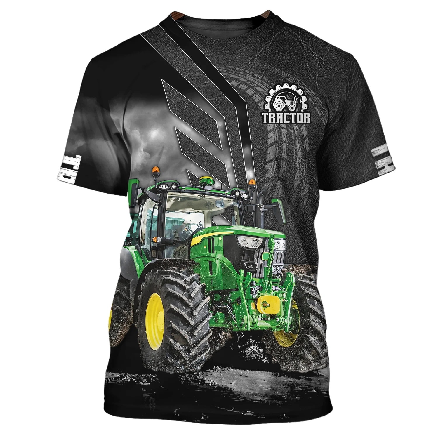 Farm Tractor Pattern 3D Print Summer Men's O-Neck T-shirt Casual Short Sleeve Oversized Pullover Fashion Streetwear Men Clo