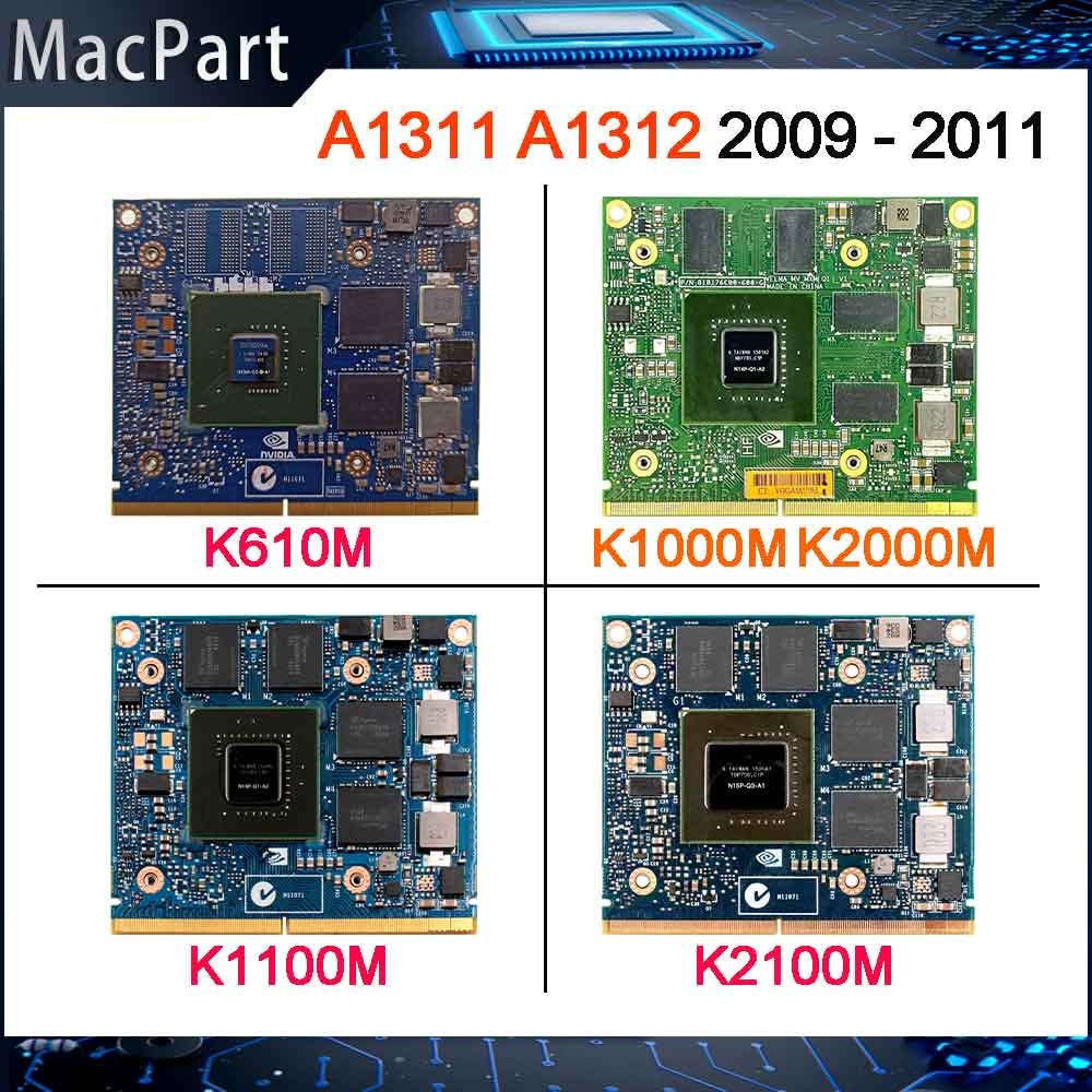 Quadro K610M 1GB K1000M K1100M K2000M K2100M 2GB Video Graphics Card With X-Bracket For iMac A1311 A1312 2009 2010 2011 year