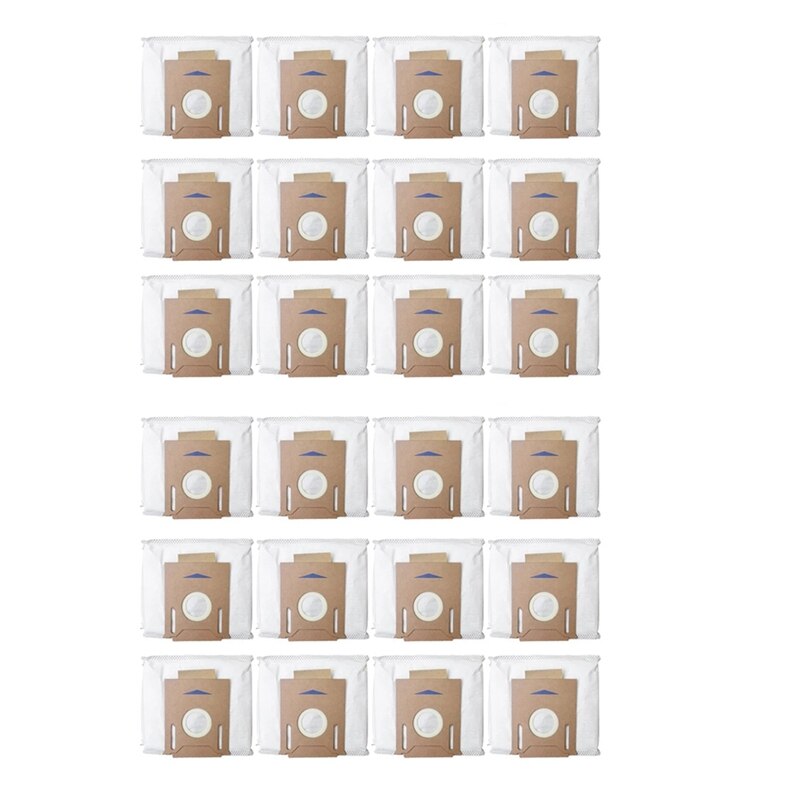 24 Pack Vacuum Dust Bags For Ecovacs DEEBOT OZMO T8 AIVI T8 Max T8 Series T9 Series N8 Pro Plus N8 Pro Robot Vacuum Part