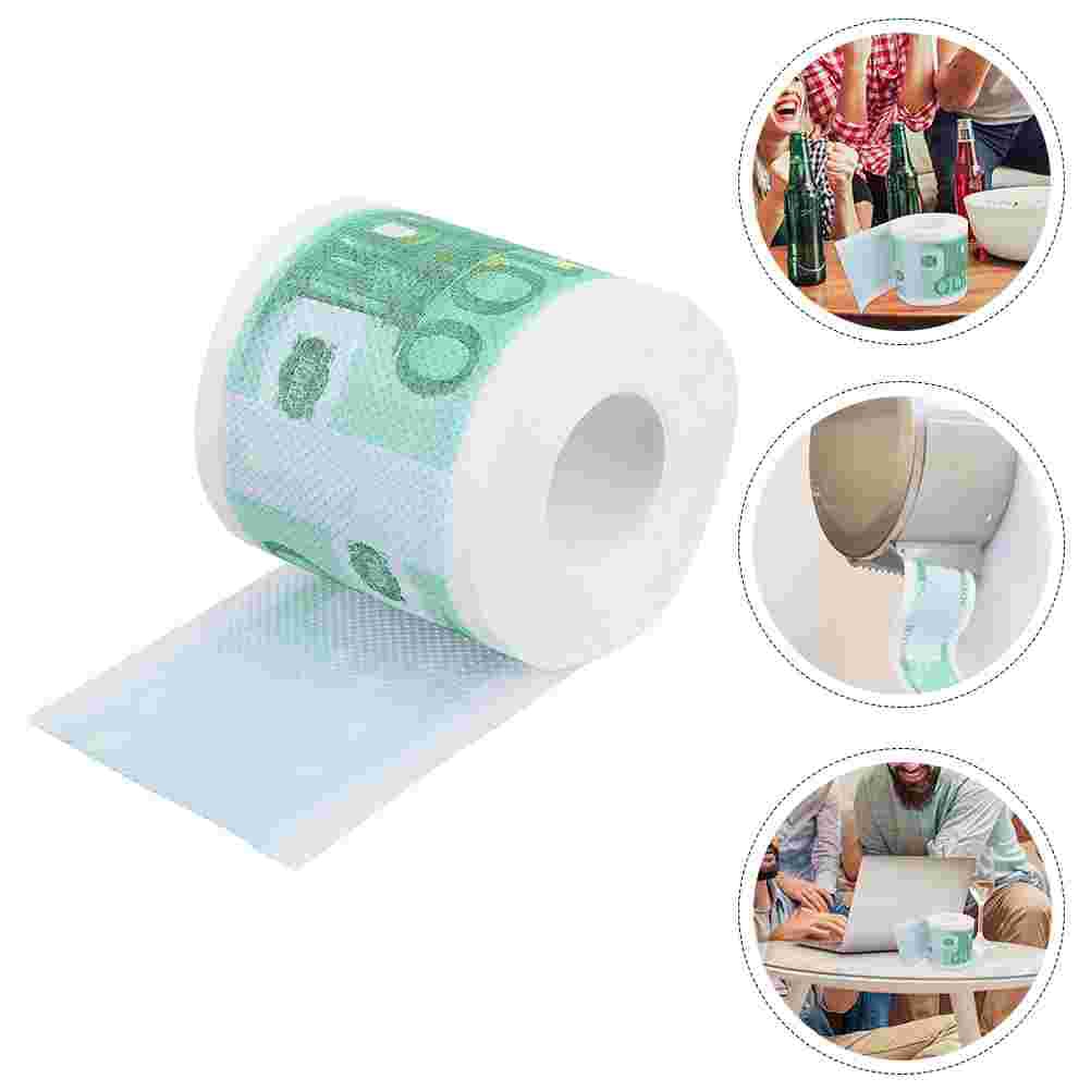 2 Rolls of Paper Facial Tissues Printing Toilet Tissue Paper Bath Tissue Paper Colorful Bathroom Tissue Paper