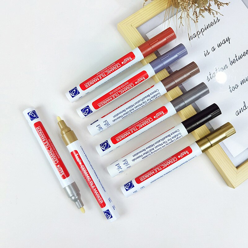 Tile Beauty Seam Pen Waterproof Tile Marker Pen Kitchen Bathroom Wall Floor Tile Gap Color Change Repair Beauty Seam Pen