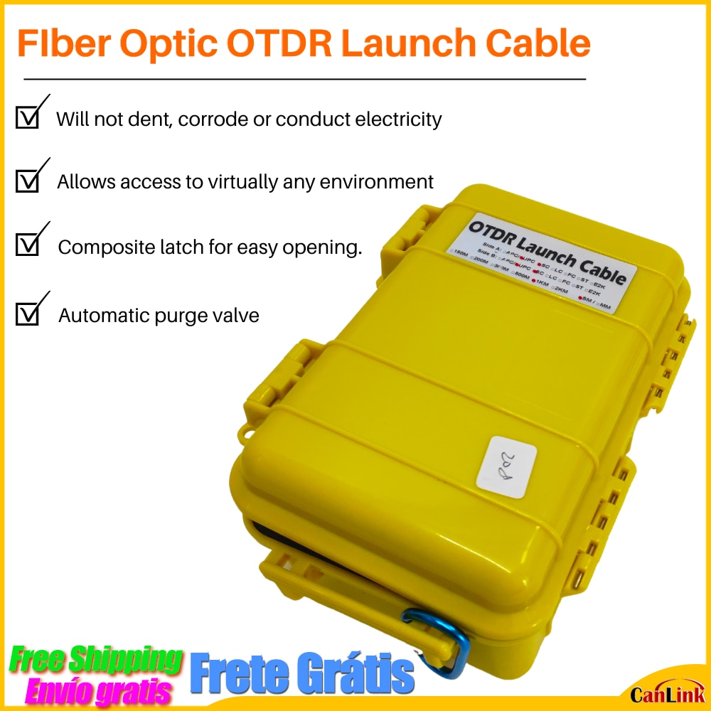 SC/UPC-SC/UPC OTDR Dead Zone Eliminator,Fiber Rings 500M Fiber Optic OTDR Launch Cable Box 1km 2km SM 1310/1550nm