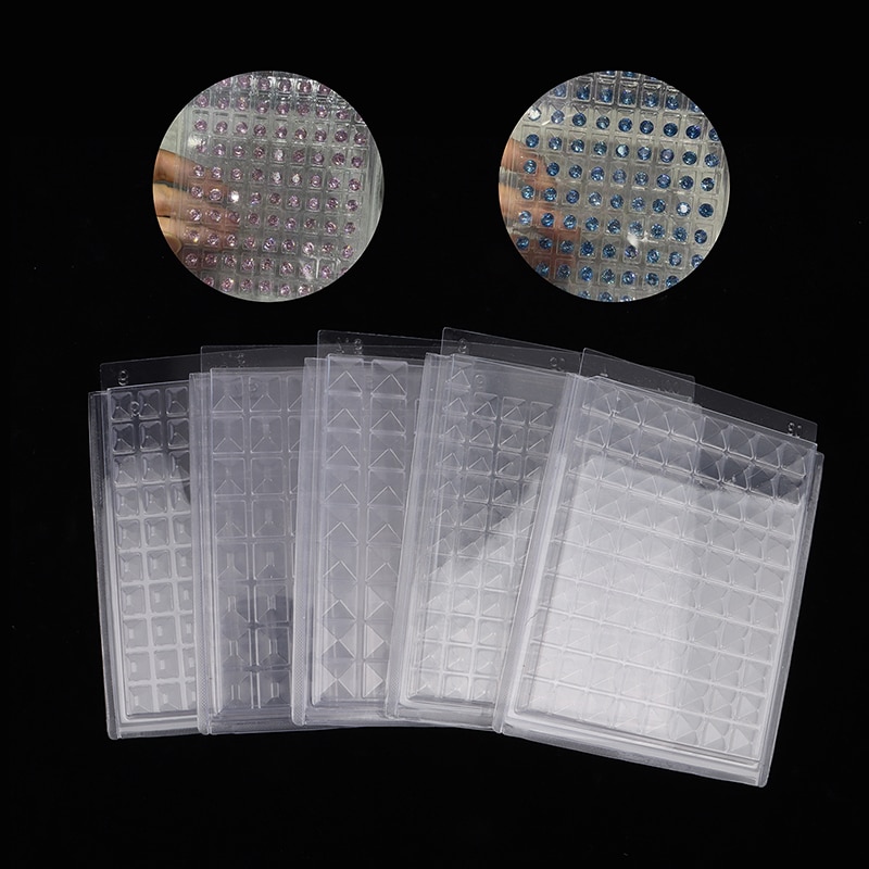 50/55/80/90/100Slots Plastic Storage Box Diamond Painting Kits Nail Art Rhinestone Tools Beads Storage Boxes Case Organizer Box