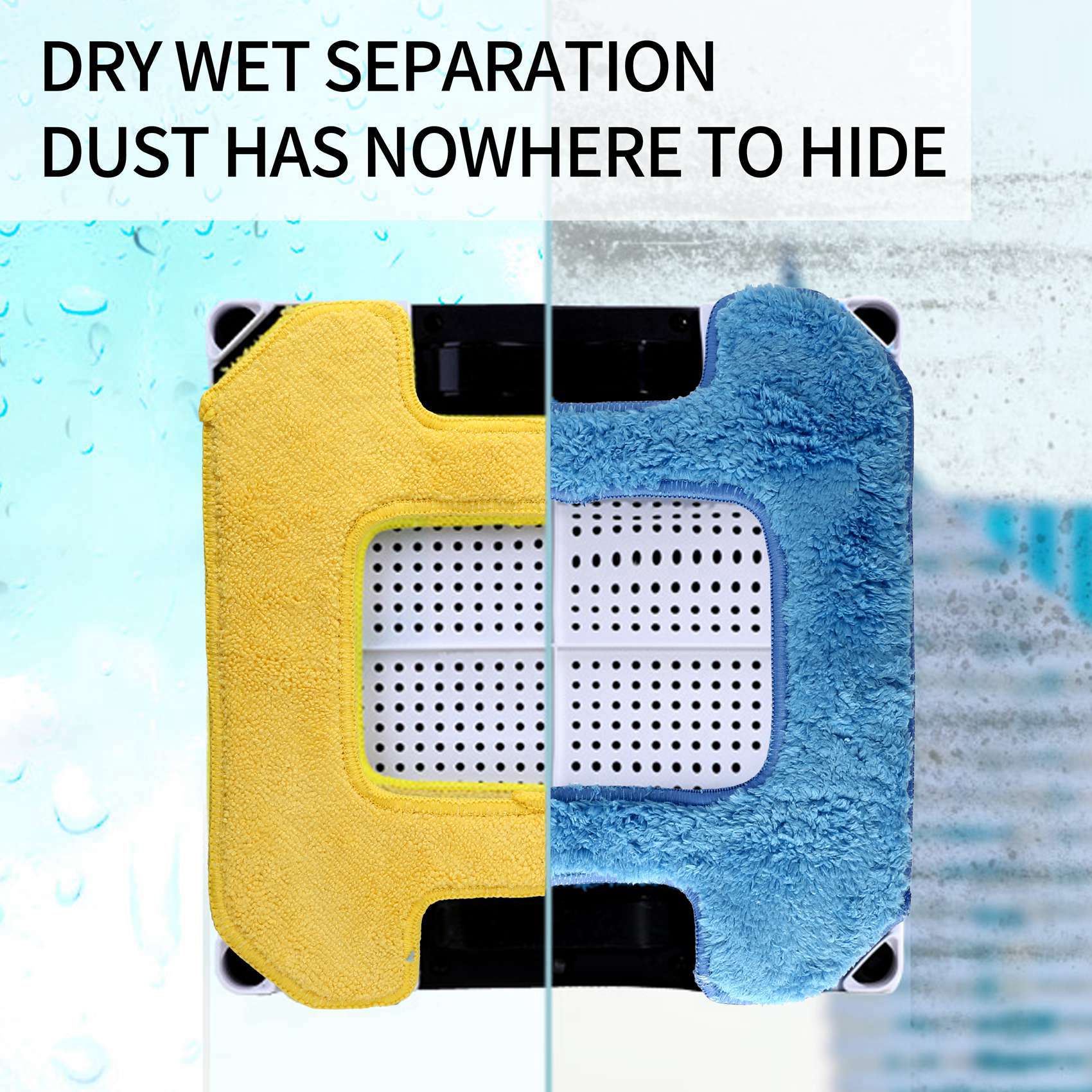 3Pc Wet Cleaning+2Pc Dry Rubbing Mop Pads For Hobot268 Cleaning Robot