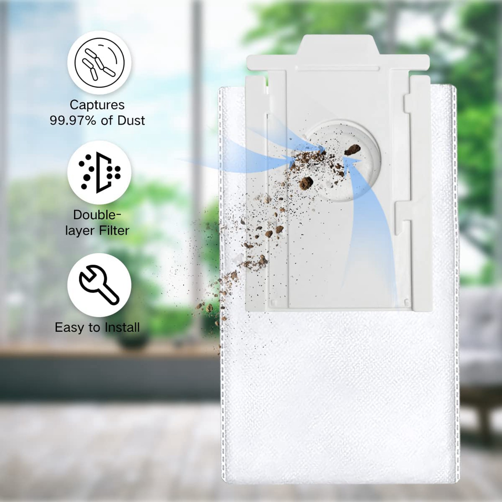 3PCS Vacuum Cleaner Dust Bags for -RDB95 Jet Bot+