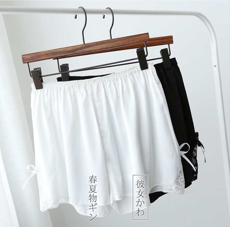 20PCS Summer Girls' Thin Loose Anti-light Wear High Elastic Shorts Three-point Soft Breathable Leggings Lace Satin Safety P