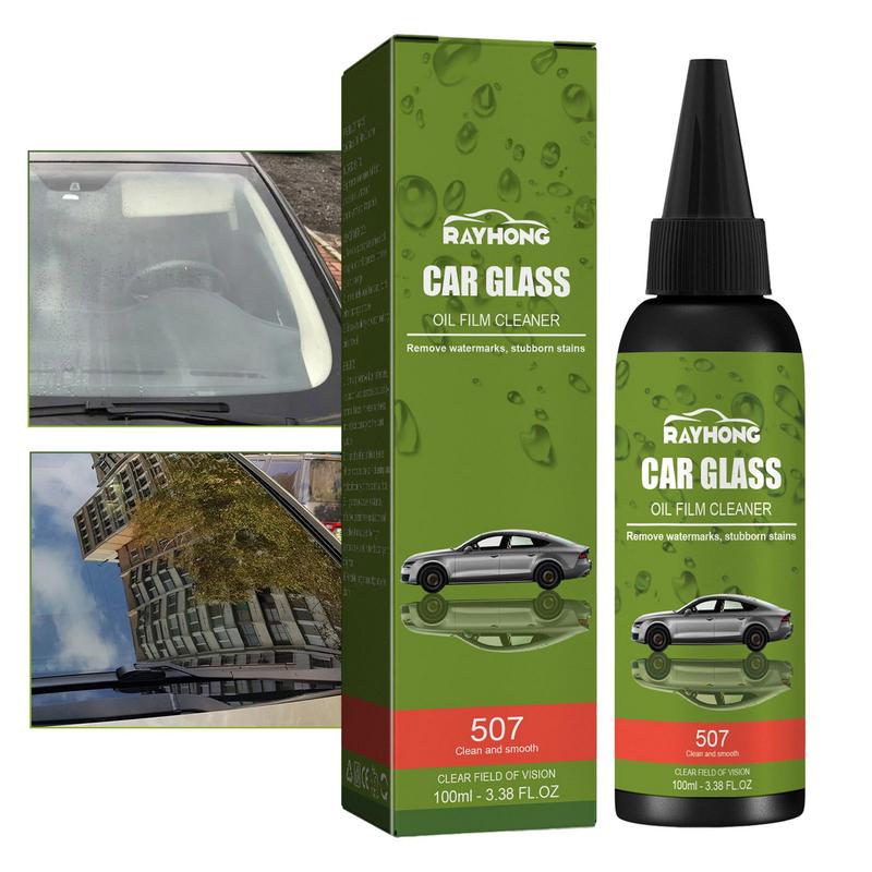 Car Glass Oil Film Cleaner Auto Car Glass Polishing Oil Film Car Windshield Cleaner 1 Pc And Dust Car Glass Oil Film Cleaner