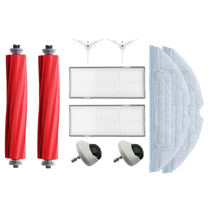 10Pcs For Roborock S7 T7S Plus G10 G10S Pro Vacuum Robot Accessories Mop Cleaning Cloth Brush Filter Rag Accessories