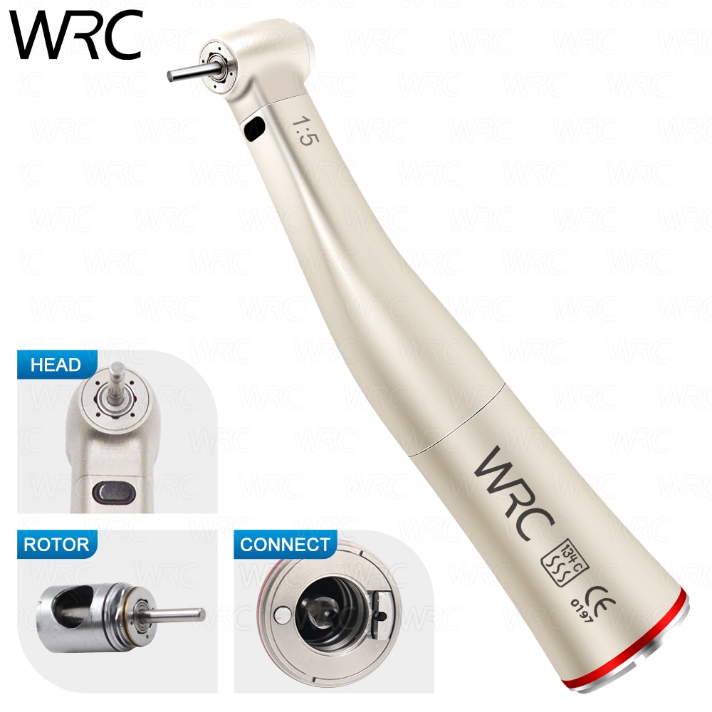 Dental 1:5 Contra Angle Handpiece Increasing Low Speed For Motor with Odontologia Turbine Dentistry Equipment Micromotor Tool