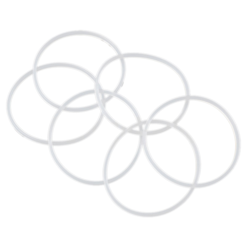 New Replacement Gaskets Rubber Seal Ring for Magic Blender Flat/Cross 6 Pack