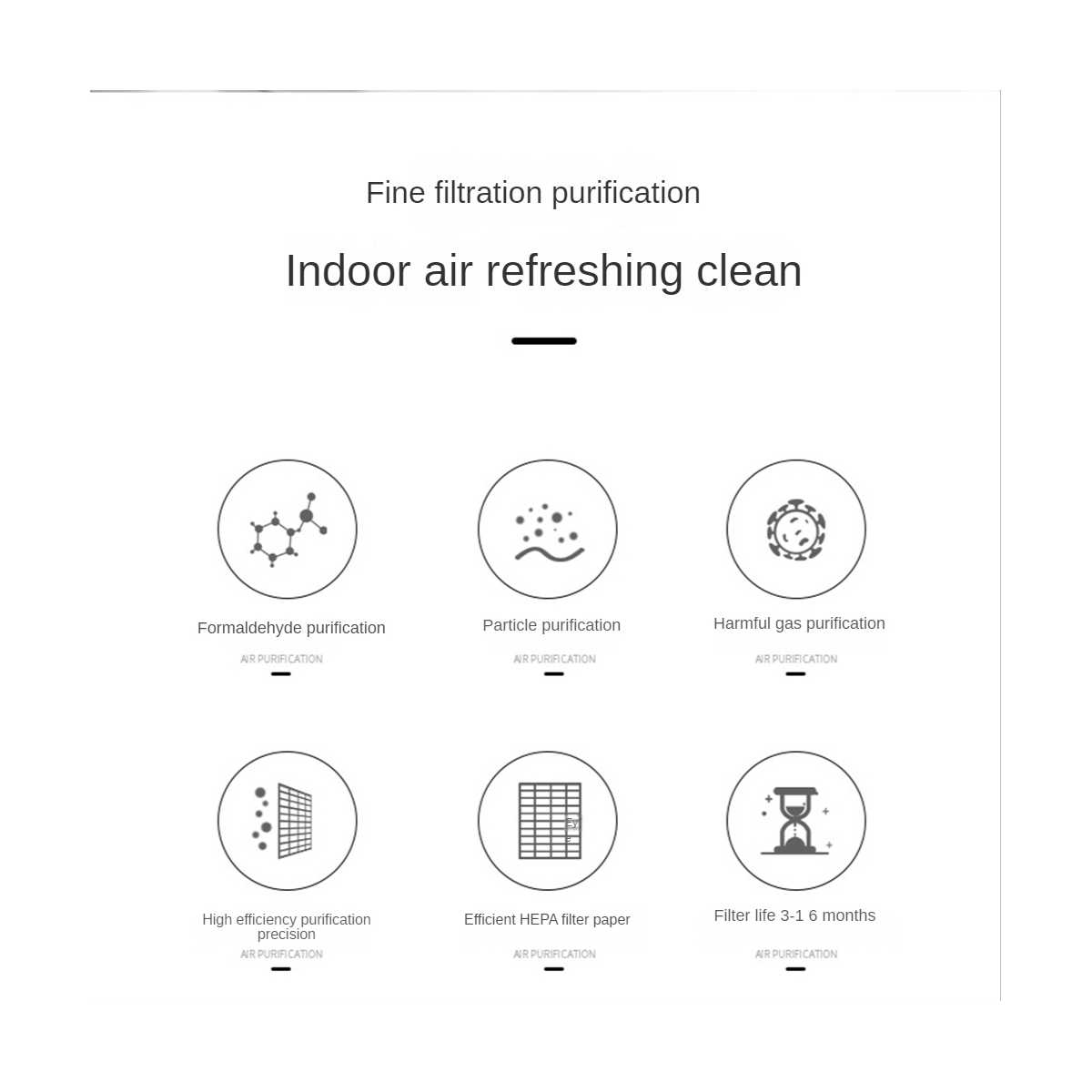 HEPA Filter Screen Replacement Air Filter for HP00 HP01 HP02 HP03 DP01 DP03 Bladeless Air Purifier